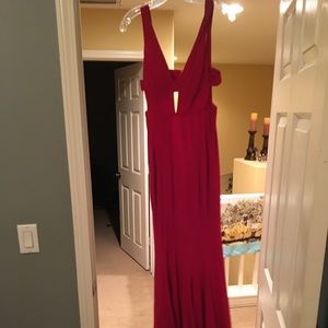 red prom dress from Mia Bella Coutoure